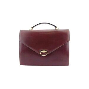 a.testoni Briefcase Bordeaux Women Authentic secondhand